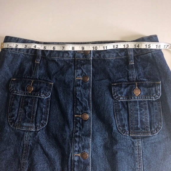 Papaya Denim Skirt - Picture 7 of 8